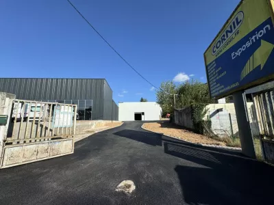 Accès poids lourds en enrobé à chaud noir - commune de Tulle (19)