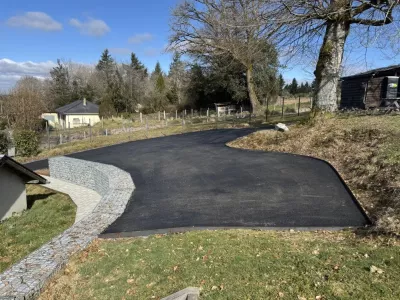 Réalisation de cour sur la commune de Saint-Angel (19)